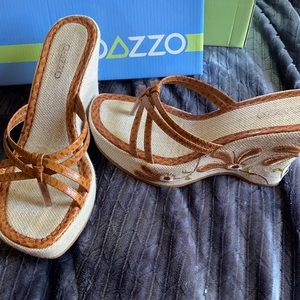Sandals.  Tan size 6 brand new